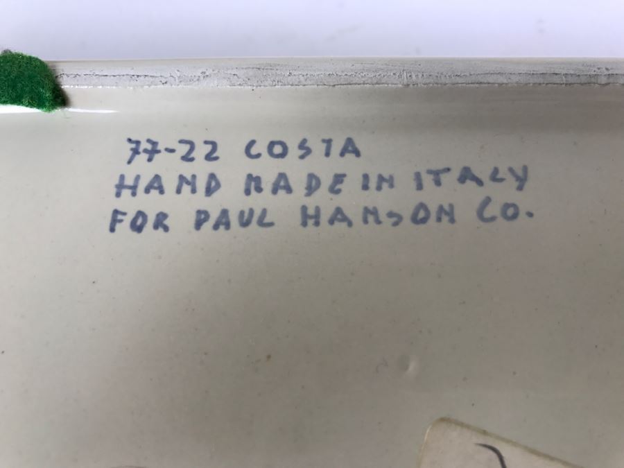 Covered Box With Coral Motif Handle Hand Made In Italy For Paul Hanson Co [Photo 3]