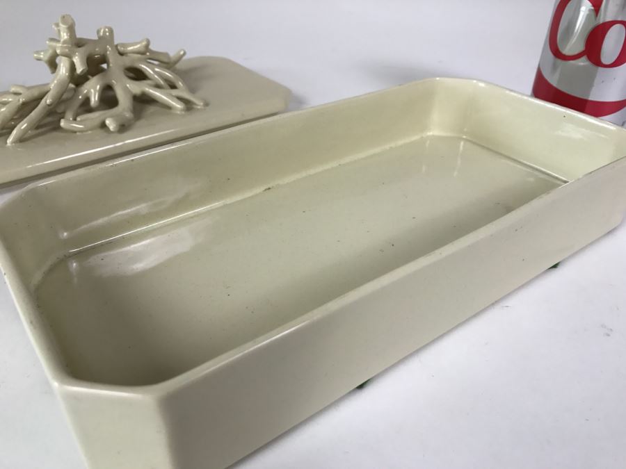 Covered Box With Coral Motif Handle Hand Made In Italy For Paul Hanson Co [Photo 10]