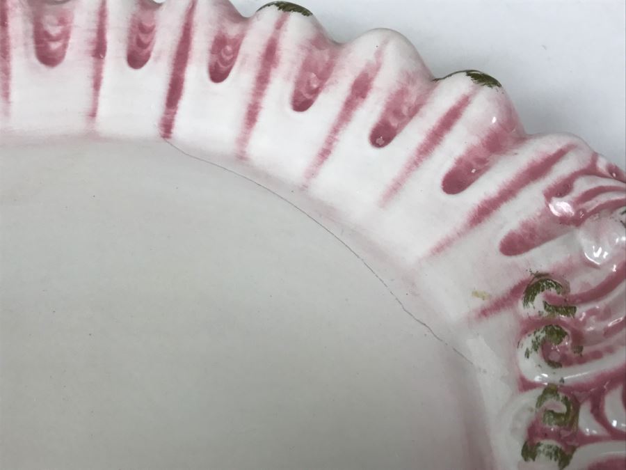 Gorgeous Vintage Capodimonte Soup Tureen With Platter Pink Shabby Chic [Photo 15]