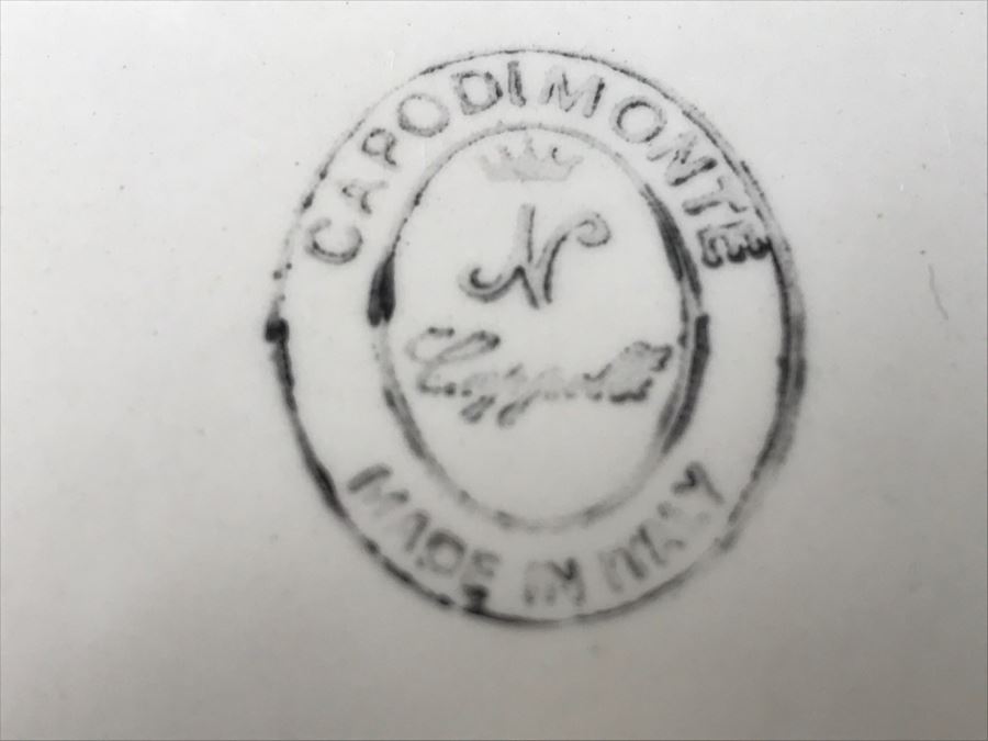 Gorgeous Vintage Capodimonte Soup Tureen With Platter Pink Shabby Chic [Photo 3]