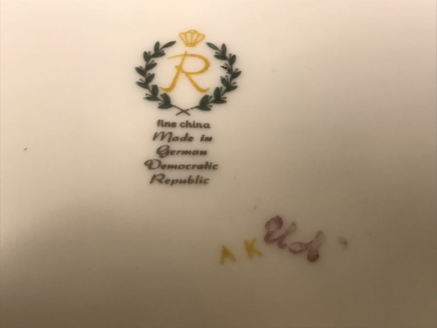 Reichenbach Fine China Scalloped Floral Bowl German Democratic Republic [Photo 7]