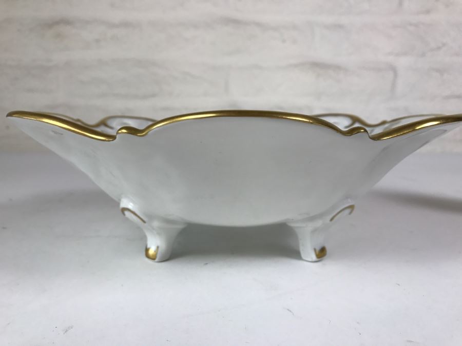 Reichenbach Fine China Scalloped Floral Bowl German Democratic Republic [Photo 5]