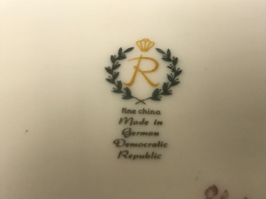 Reichenbach Fine China Scalloped Floral Bowl German Democratic Republic [Photo 8]