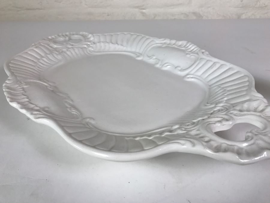 White Bassano Italy Porcelain Serving Tray [Photo 8]