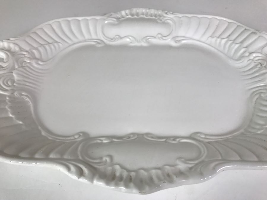 White Bassano Italy Porcelain Serving Tray [Photo 5]