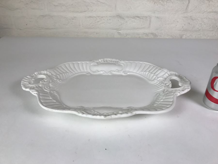 White Bassano Italy Porcelain Serving Tray [Photo 4]