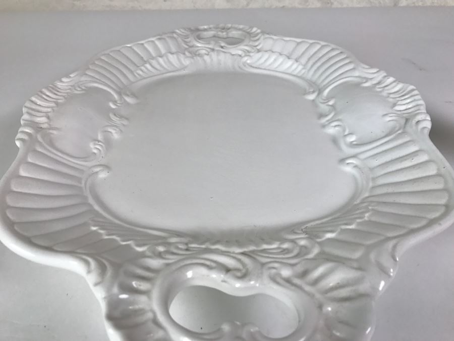 White Bassano Italy Porcelain Serving Tray [Photo 7]