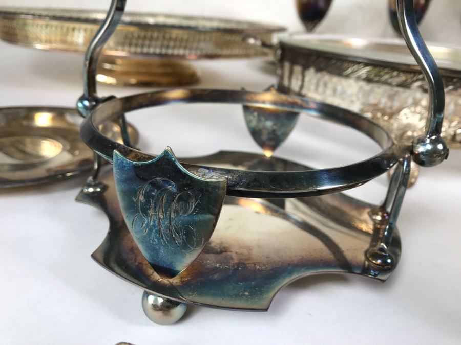 Huge Silverplate Tableware Serving Items Lot [Photo 7]