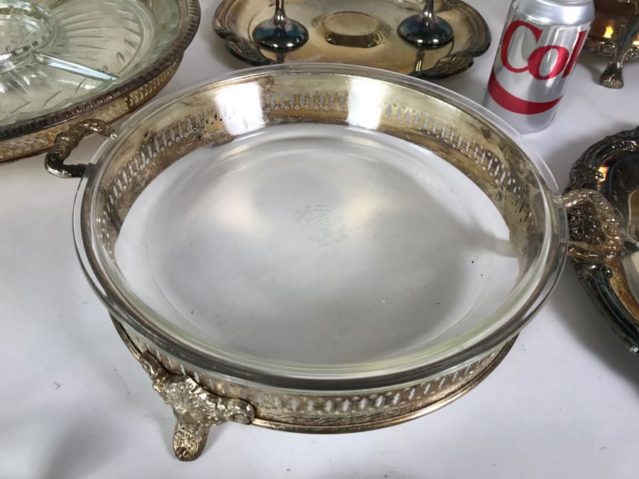 Huge Silverplate Tableware Serving Items Lot [Photo 11]