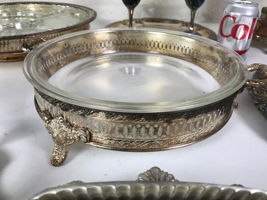 Huge Silverplate Tableware Serving Items Lot [Photo 5]