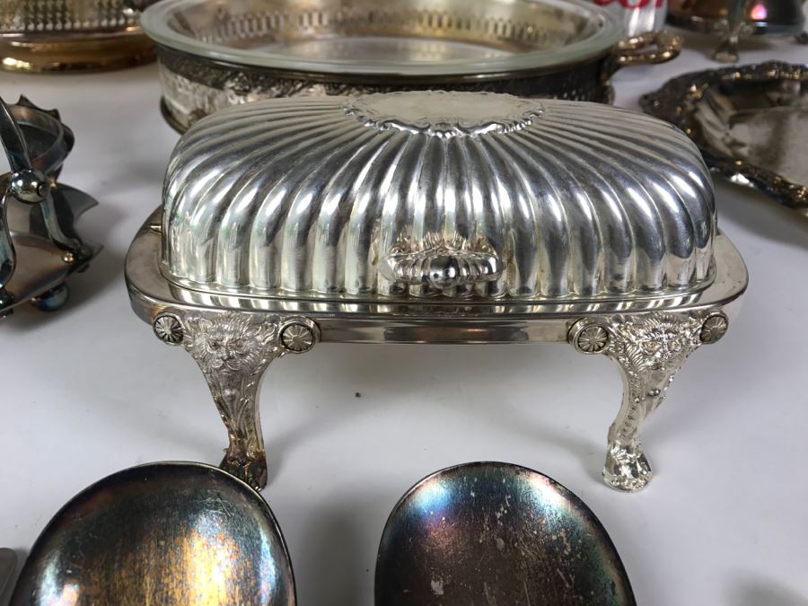 Huge Silverplate Tableware Serving Items Lot [Photo 3]