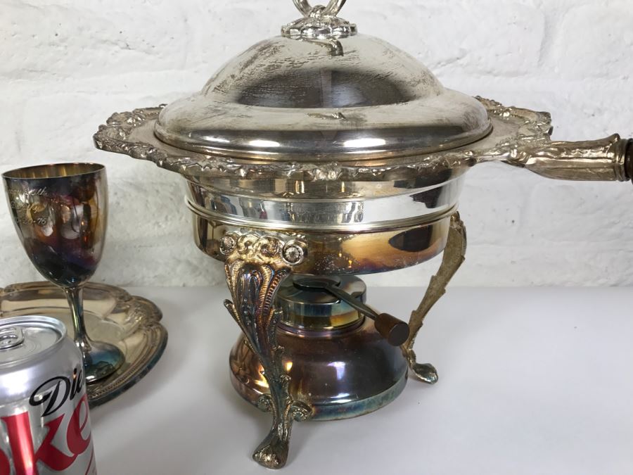 Huge Silverplate Tableware Serving Items Lot [Photo 19]