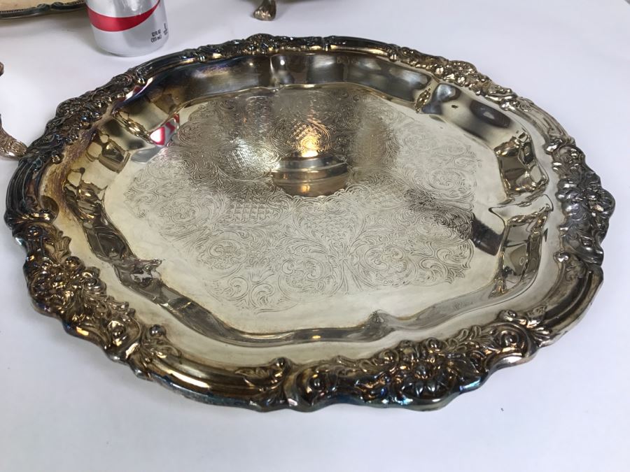 Huge Silverplate Tableware Serving Items Lot [Photo 15]