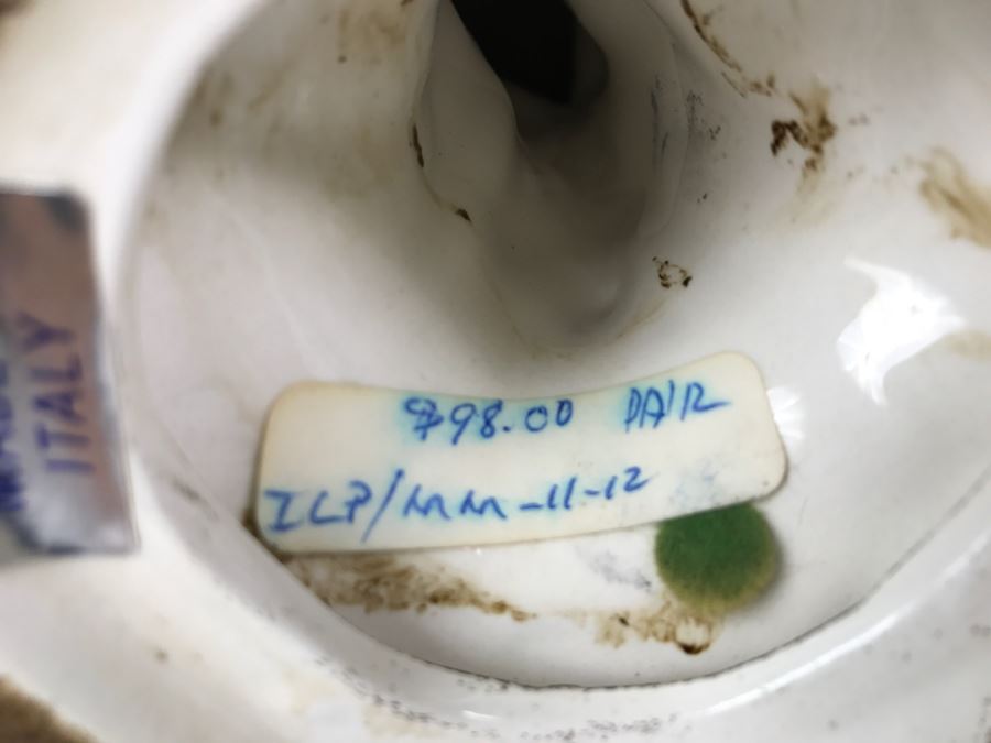 Pair Of Large Italian Hand Painted Birds [Photo 10]