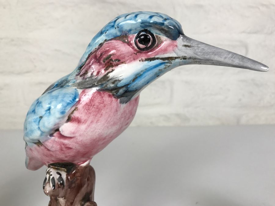 Pair Of Large Italian Hand Painted Birds [Photo 5]