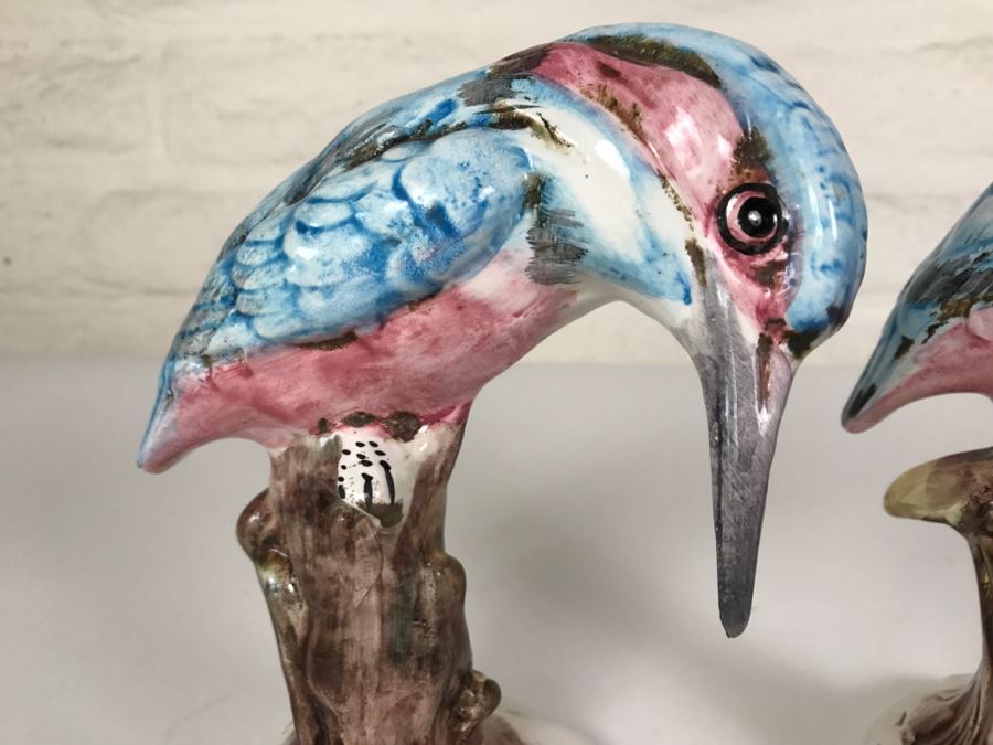 Pair Of Large Italian Hand Painted Birds [Photo 6]