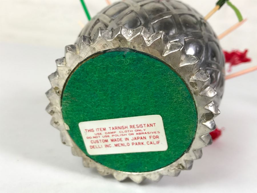 Vintage Metal Pineapple Horderve Hors d'oeuvre Appetizer Toothpick Holder [Photo 6]