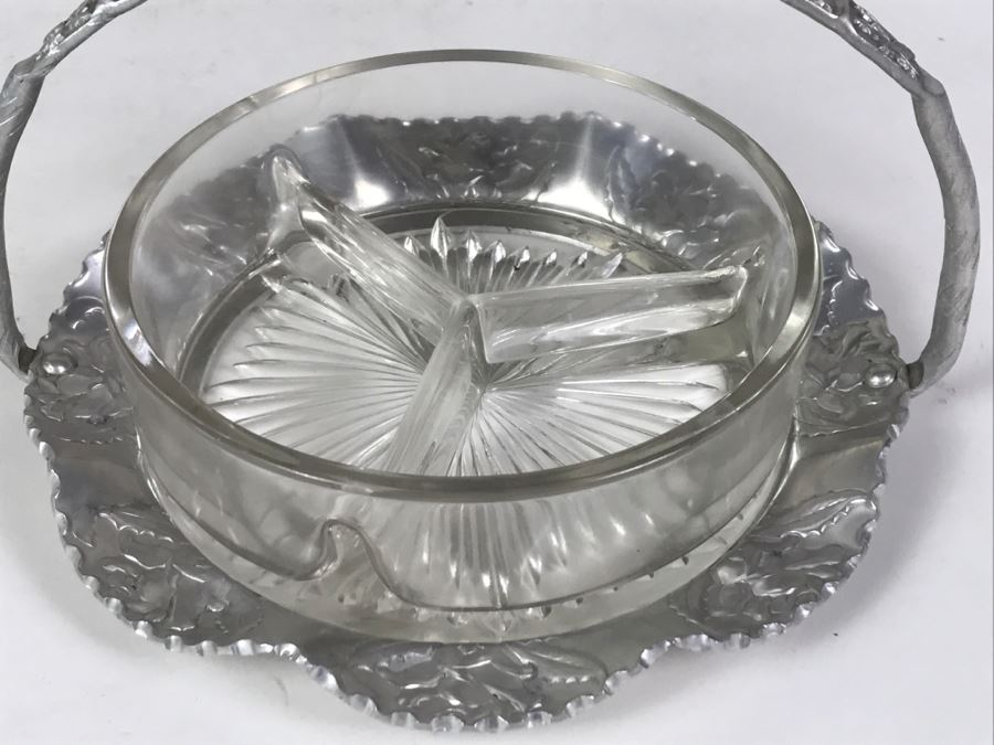 Hammered Aluminum Lot Including Stunning B W Buenilum Covered Dish [Photo 12]