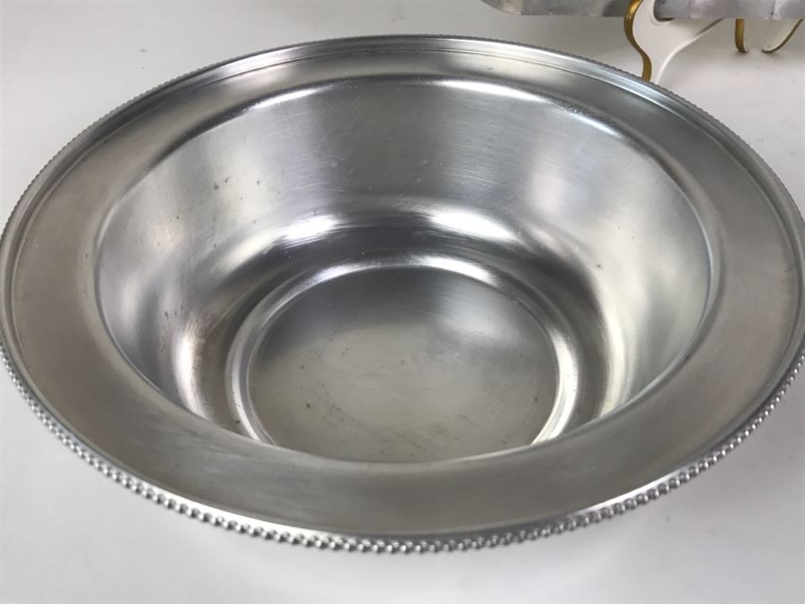 Hammered Aluminum Lot Including Stunning B W Buenilum Covered Dish [Photo 9]