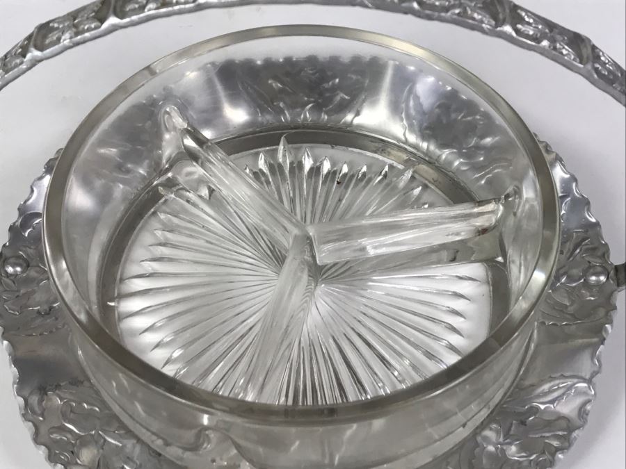 Hammered Aluminum Lot Including Stunning B W Buenilum Covered Dish [Photo 13]
