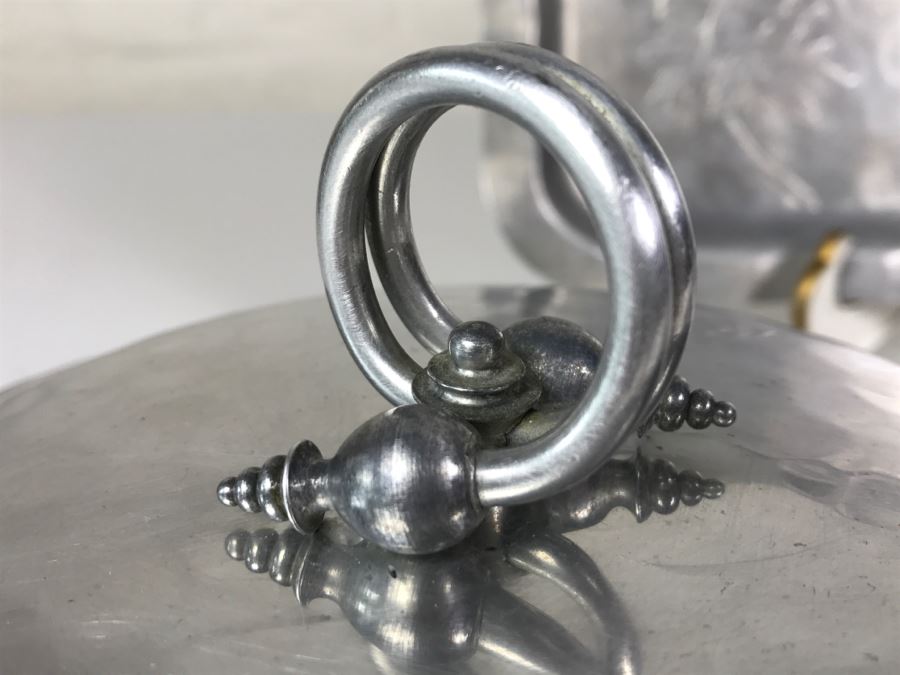 Hammered Aluminum Lot Including Stunning B W Buenilum Covered Dish [Photo 6]
