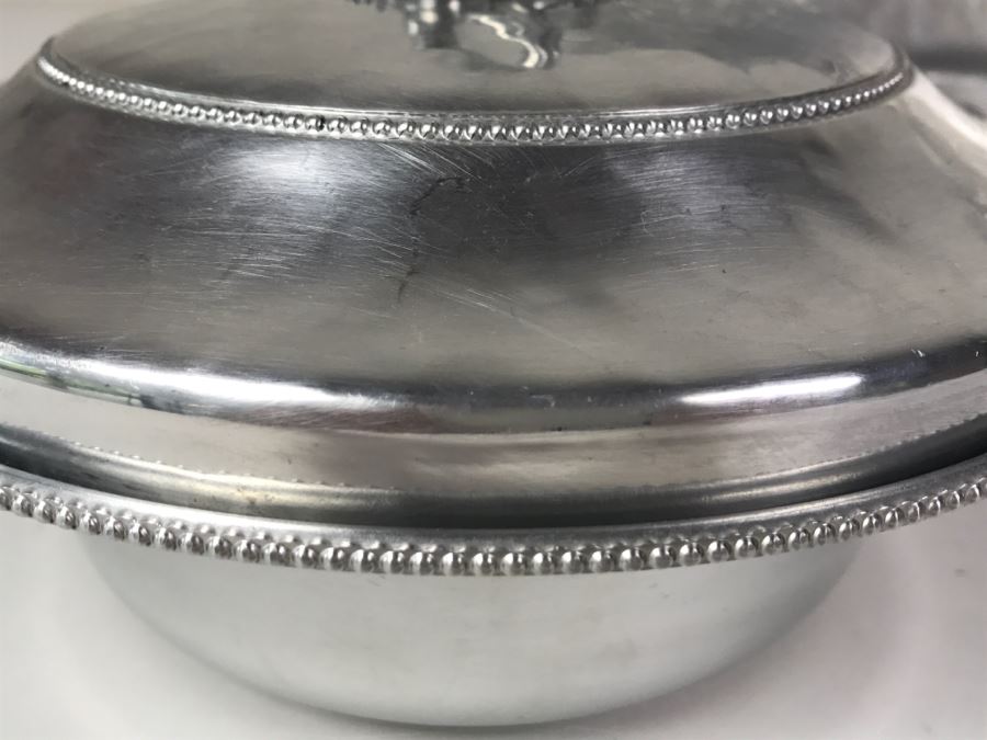 Hammered Aluminum Lot Including Stunning B W Buenilum Covered Dish [Photo 7]