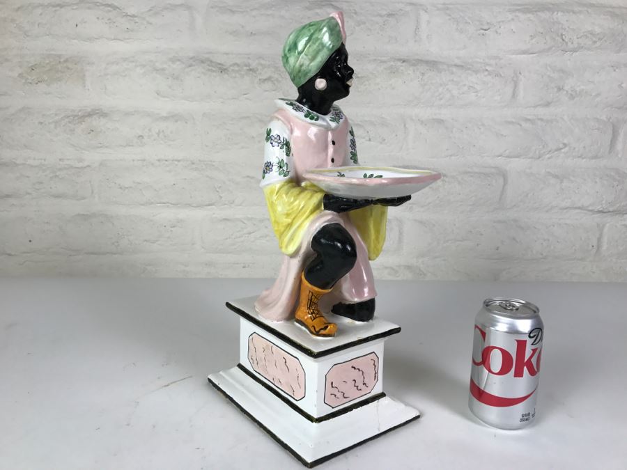 Large Figural Soap Dish Made In Italy Base Has Been Repaired As Shown In Photos [Photo 10]