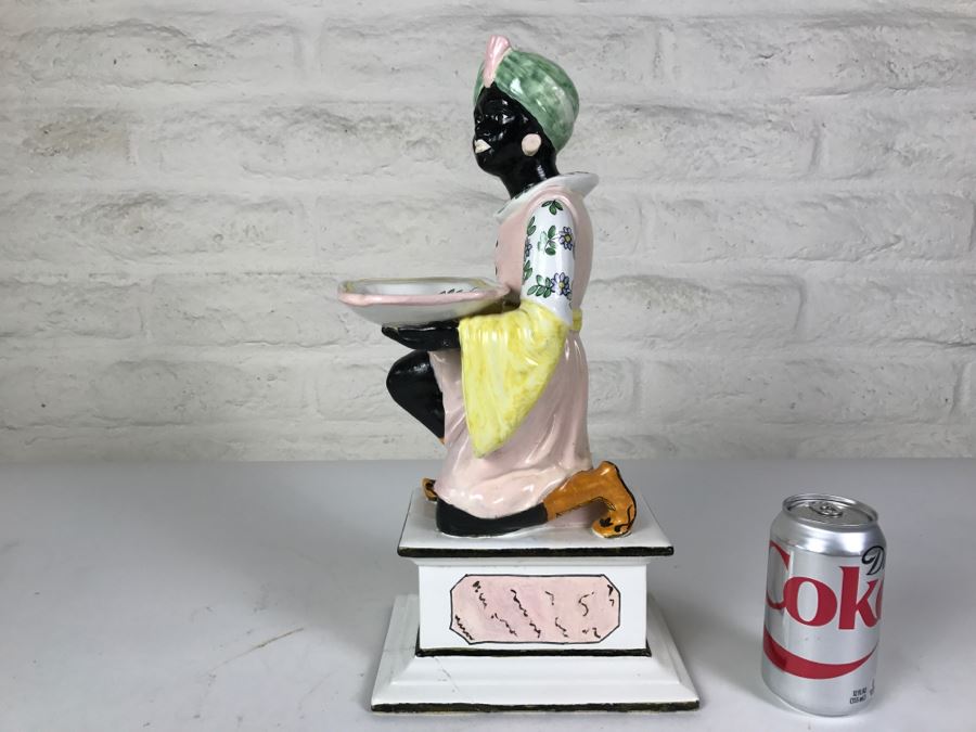 Large Figural Soap Dish Made In Italy Base Has Been Repaired As Shown In Photos [Photo 7]