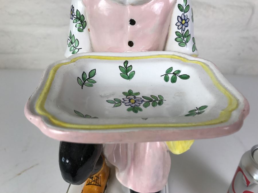 Large Figural Soap Dish Made In Italy Base Has Been Repaired As Shown In Photos [Photo 11]