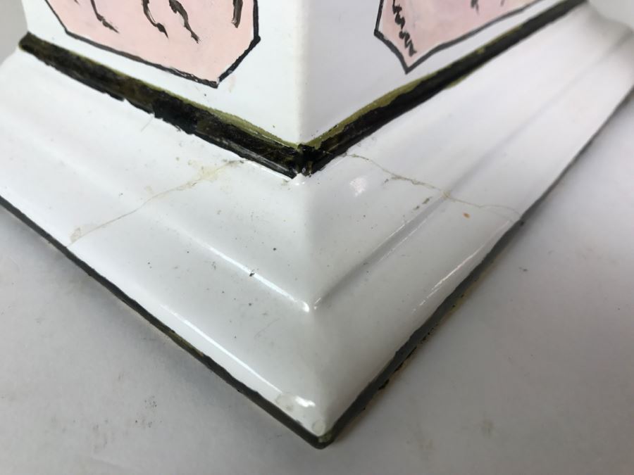 Large Figural Soap Dish Made In Italy Base Has Been Repaired As Shown In Photos [Photo 6]