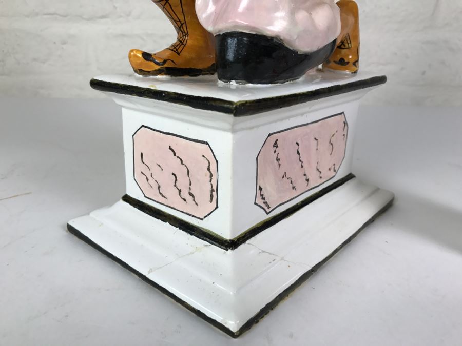 Large Figural Soap Dish Made In Italy Base Has Been Repaired As Shown In Photos [Photo 4]