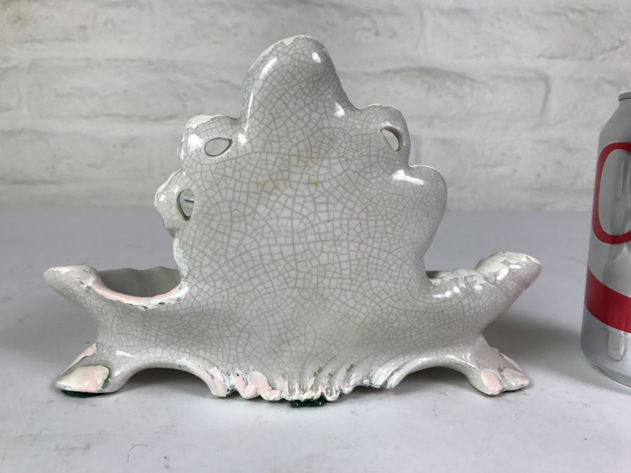 Vintage Hand Painted Porcelain Italian Inkwell Set Shabby Chic [Photo 10]