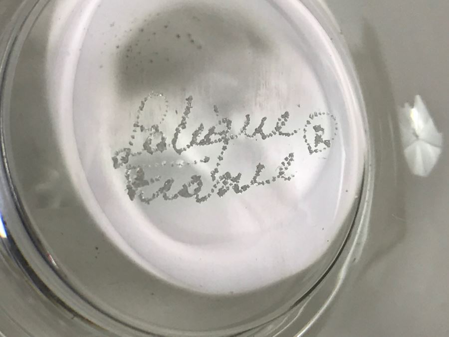 Lalique Lovebirds Pintray Signed With Box [Photo 12]
