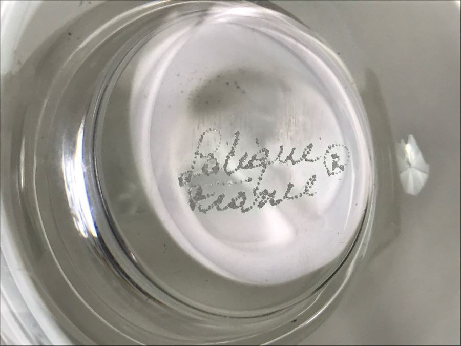 Lalique Lovebirds Pintray Signed With Box [Photo 11]