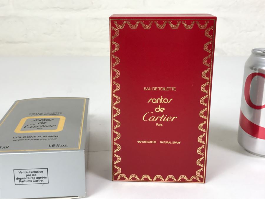 Santos De Cartier Paris Cologne Spray For Men New In Sealed Box