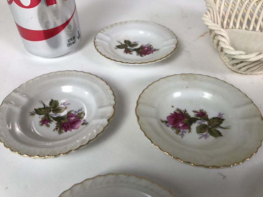 Porcelain Basket Made In Spain + Plate Collection [Photo 3]