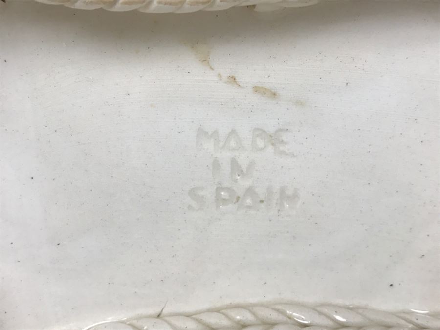 Porcelain Basket Made In Spain + Plate Collection [Photo 10]