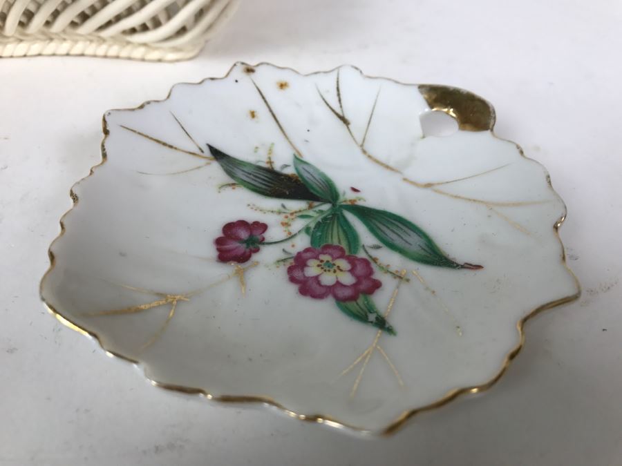 Porcelain Basket Made In Spain + Plate Collection [Photo 6]