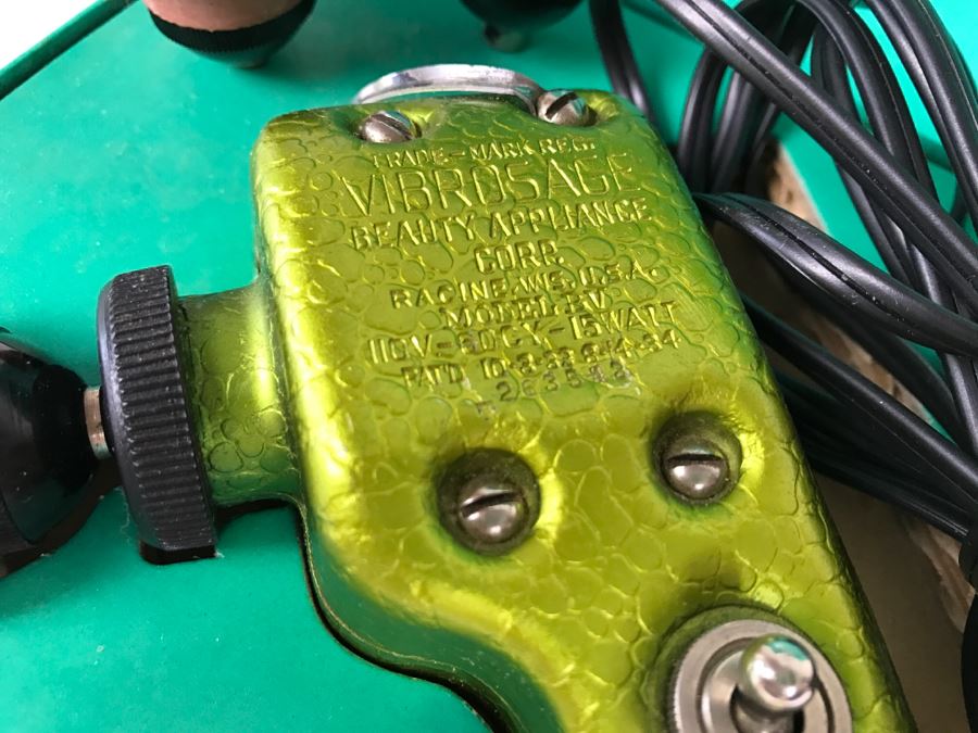 Vintage Vibrosage Lime Green Like New In Original Box Aids Health And Beauty [Photo 12]