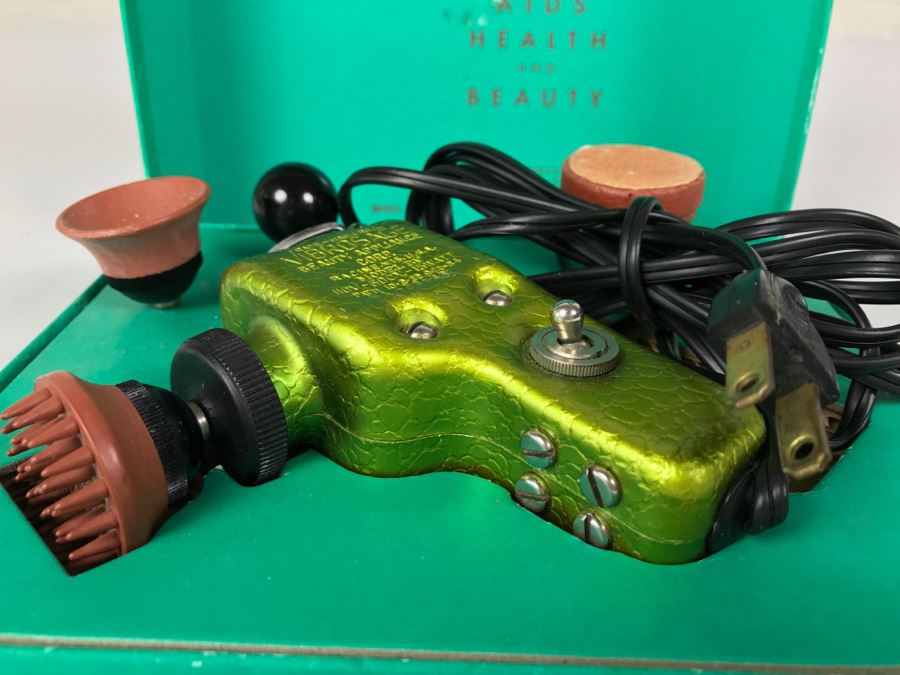 Vintage Vibrosage Lime Green Like New In Original Box Aids Health And Beauty [Photo 13]