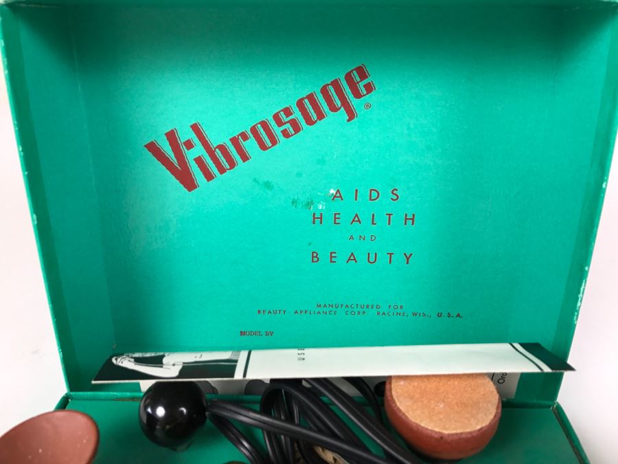 Vintage Vibrosage Lime Green Like New In Original Box Aids Health And Beauty [Photo 3]