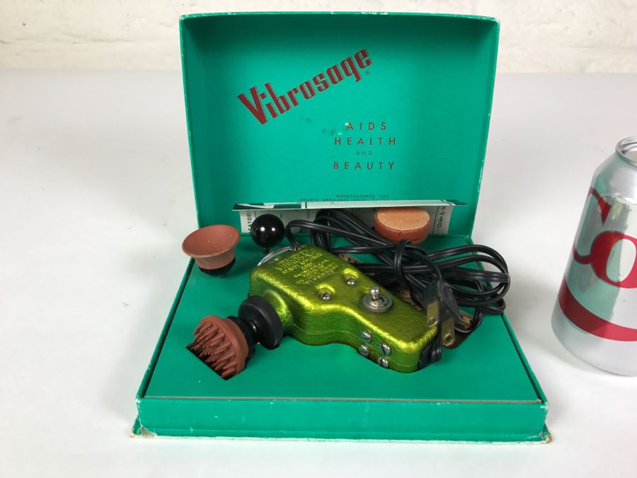 Vintage Vibrosage Lime Green Like New In Original Box Aids Health And Beauty