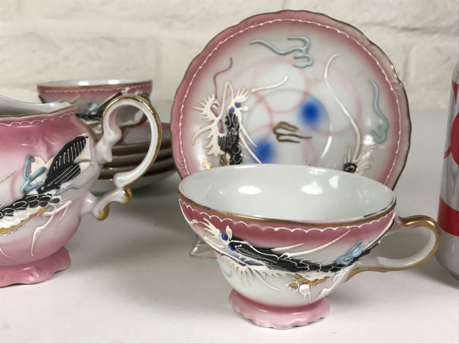 Japanese Dragonware Moriage Tea Service ~ 22 Pieces [Photo 18]