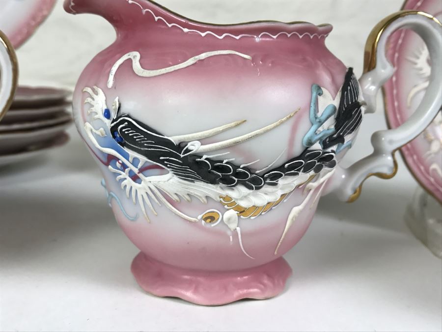 Japanese Dragonware Moriage Tea Service ~ 22 Pieces [Photo 16]