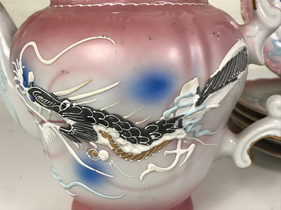 Japanese Dragonware Moriage Tea Service ~ 22 Pieces [Photo 26]