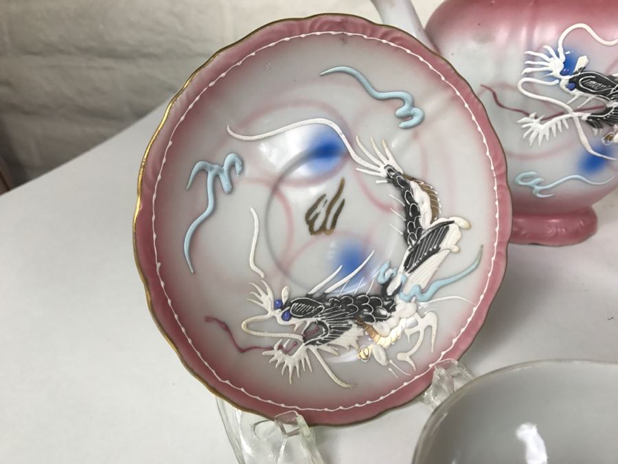 Japanese Dragonware Moriage Tea Service ~ 22 Pieces [Photo 5]