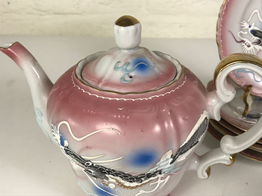 Japanese Dragonware Moriage Tea Service ~ 22 Pieces [Photo 27]