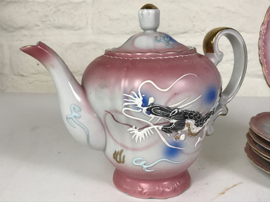 Japanese Dragonware Moriage Tea Service ~ 22 Pieces [Photo 23]