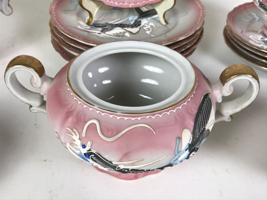 Japanese Dragonware Moriage Tea Service ~ 22 Pieces [Photo 14]