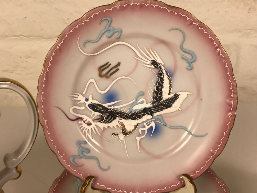 Japanese Dragonware Moriage Tea Service ~ 22 Pieces [Photo 21]